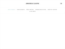 Tablet Screenshot of amandaslavin.com